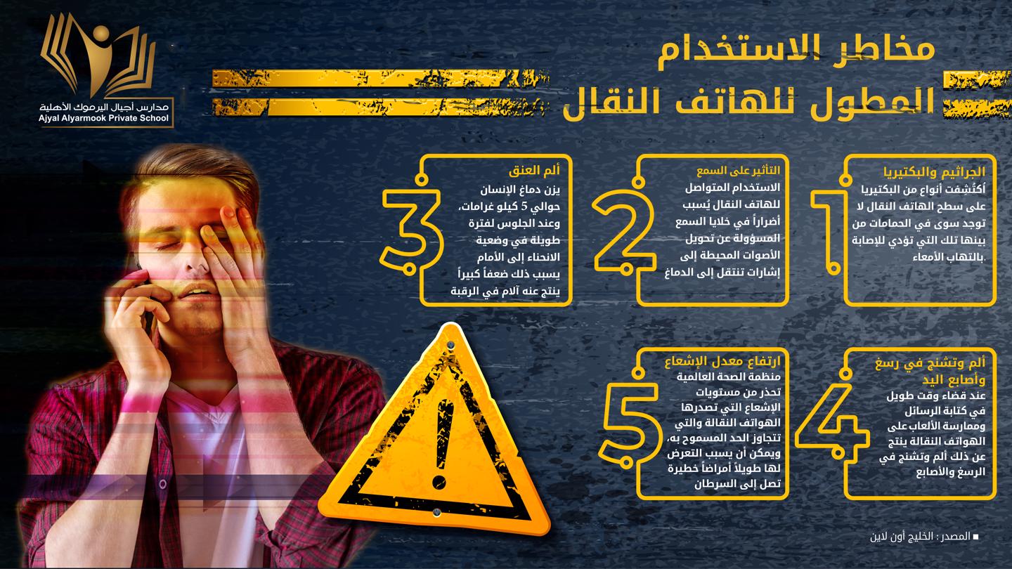 مخاطر الاستخدام المطول للهاتف النقال